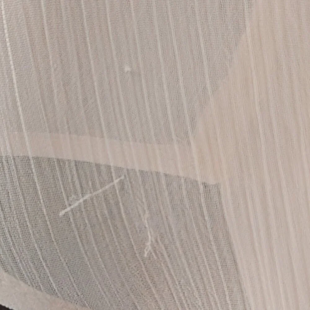 Banana Republic Sheer Pink Bubble Hem Long Sleeve Blouse Sz Large - Picture 4 of 8